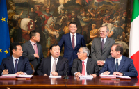 Italia-Cina, firmato l’accordo tra Cassa depositi e prestiti e China State Grid