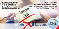 A Sansepolcro Italia dei Valori presenta il Dream Job