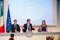 Il Presidente del Consiglio, Matteo Renzi, presenta il programma dei mille giorni