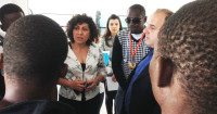 L’eurodeputato Michela Giuffrida al Cara di Mineo incontra i superstiti del naufragio