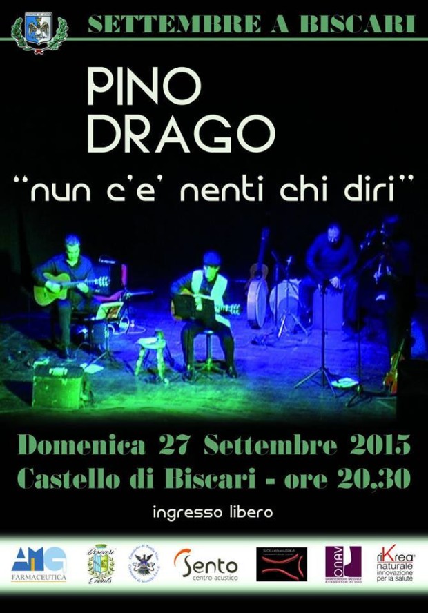 Acate. Musica popolare siciliana con il chitarrista Pino Drago e degustazione di formaggi e salumi, questa sera al Castello.