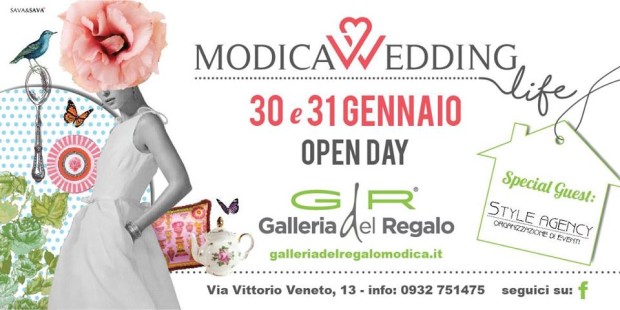 Modica. Galleria del Regalo presenta “Modica Wedding Day”. La Style Agency Special Guest.