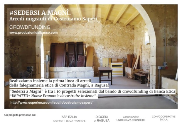 Diocesi di Ragusa, crowfunding per “Sedersi a Magnì”