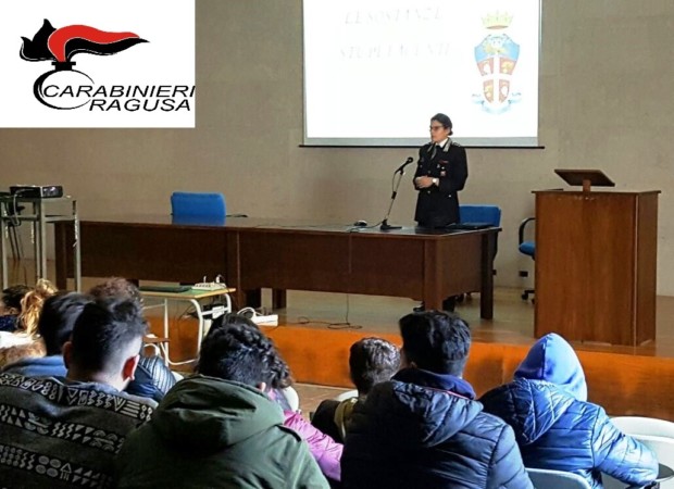 Ragusa, i carabinieri incontrano gli studenti  all’Istituto Tecnico “G. Ferraris”