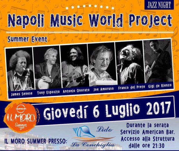 Giovedì 6 luglio Le stelle del “Napoli Music world project” suonano in riva al mare di Salerno