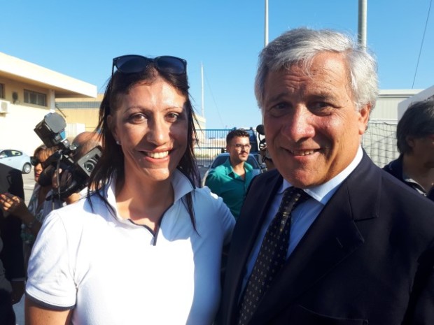 Visita del Presidente del Parlamento Europeo, Antonio Tajani all’hotspot di Pozzallo