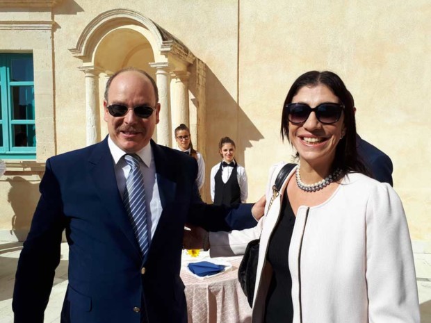 Valentina Spadaro incontra il Principe Alberto di Monaco
