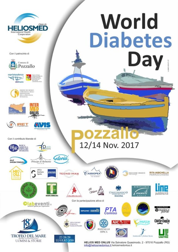 Da domenica 12 a martedì 14 novembre è in programma a Pozzallo il “World diabetes day”