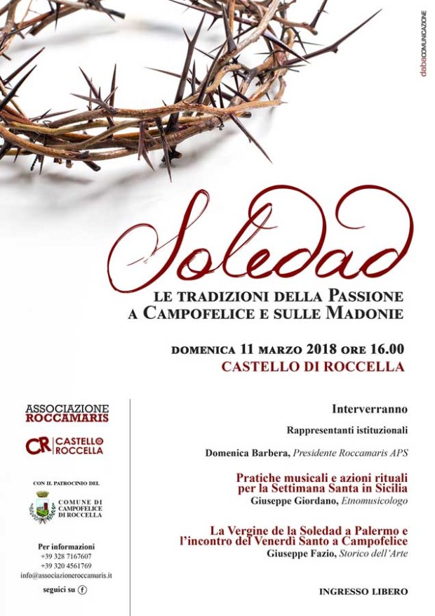 Al Castello di Roccella il seminario “Soledad. Le Tradizioni della Passione a Campofelice e sulle Madonie”