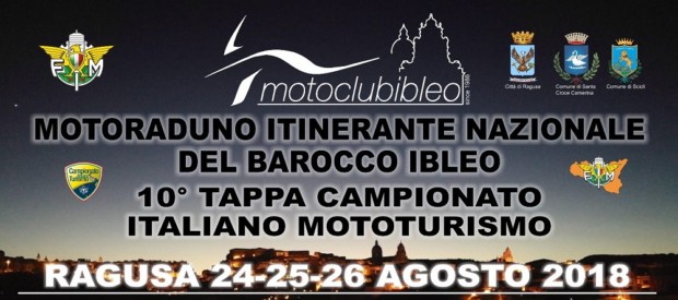 Ragusa, dal 24 al 26 agosto il Motoraduno Itinerante Nazionale del Barocco Ibleo