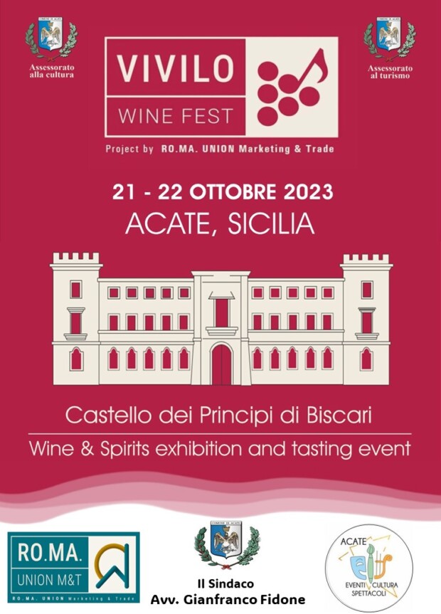 Acate. Sabato 21 al Castello prima edizione di “Vivilo Wine Fest”.