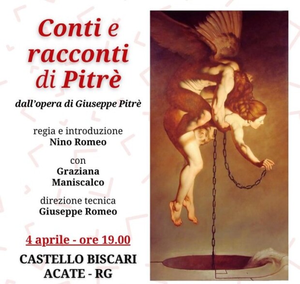 Acate. Giovedì 4 al Castello Biscari: “Conti e Racconti di Pitrè”.